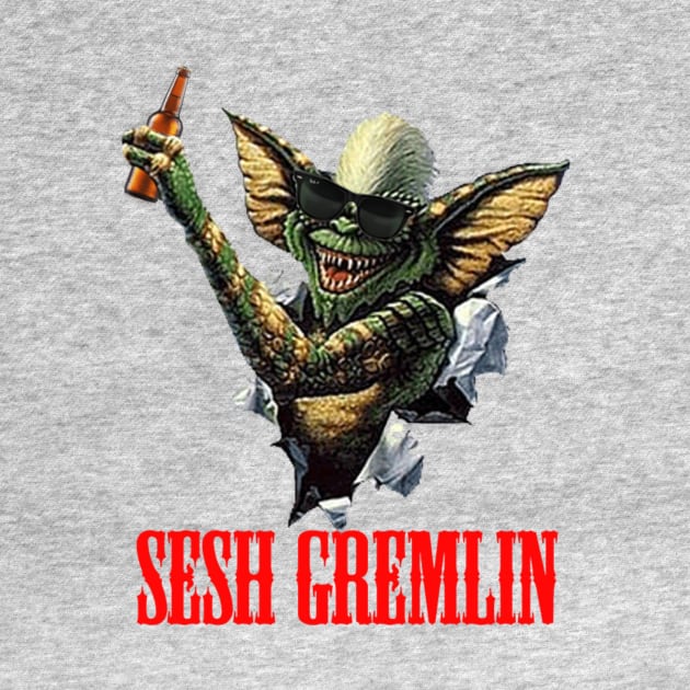 Sesh Gremlin Dudey Rhino Fan TShirt by Dudey Rhino